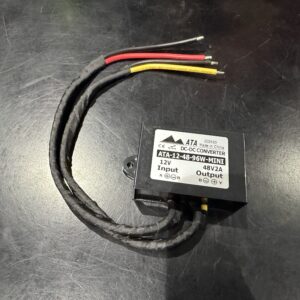 12V to 48V 2AMP Plastic Shell Input wire 14AWG unterminated 25cm - Output wire 16AWG